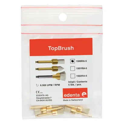 Edenta TopBrush - Packung 5 Stück ISO 050, RA, flach