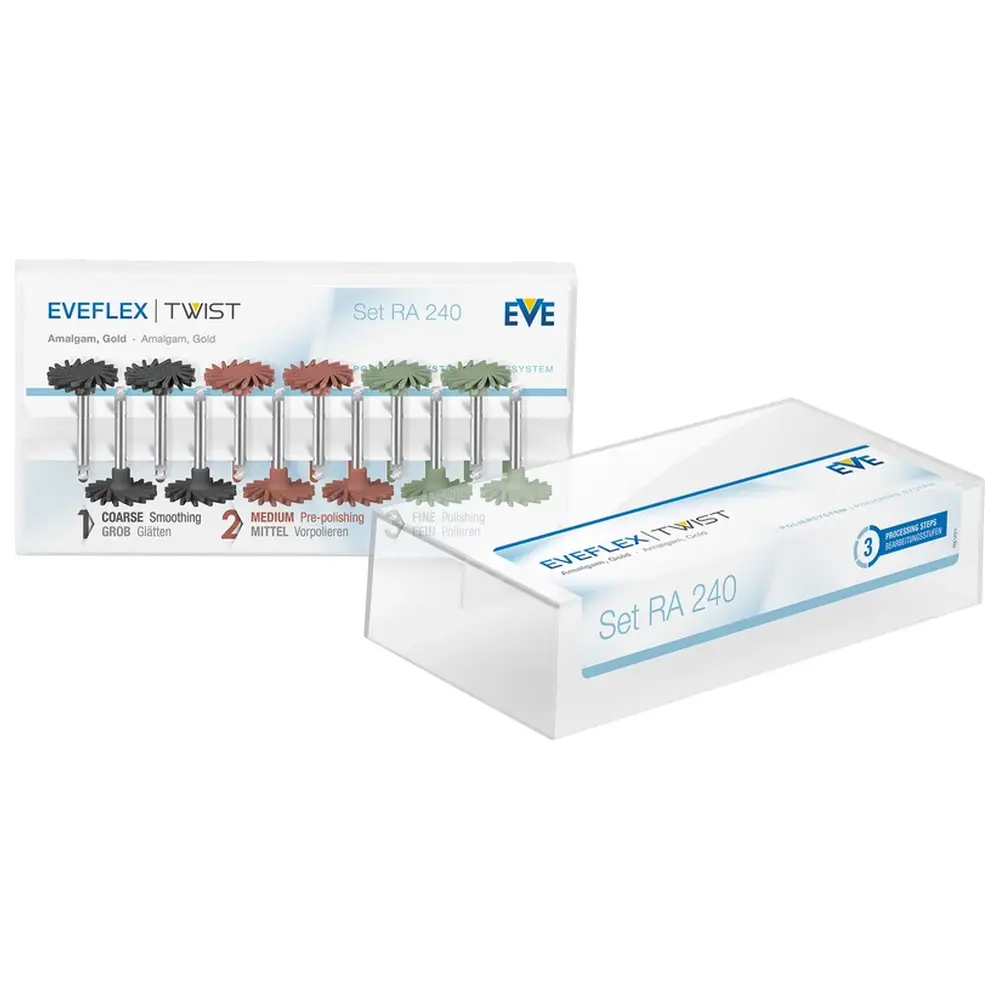EVE Ernst Vetter EVEFLEX TWIST - Set 12 Stück (4 x schwarz, 4 x rot, 4 x grün), RA, Figur Twist, 23 x 1,6 mm