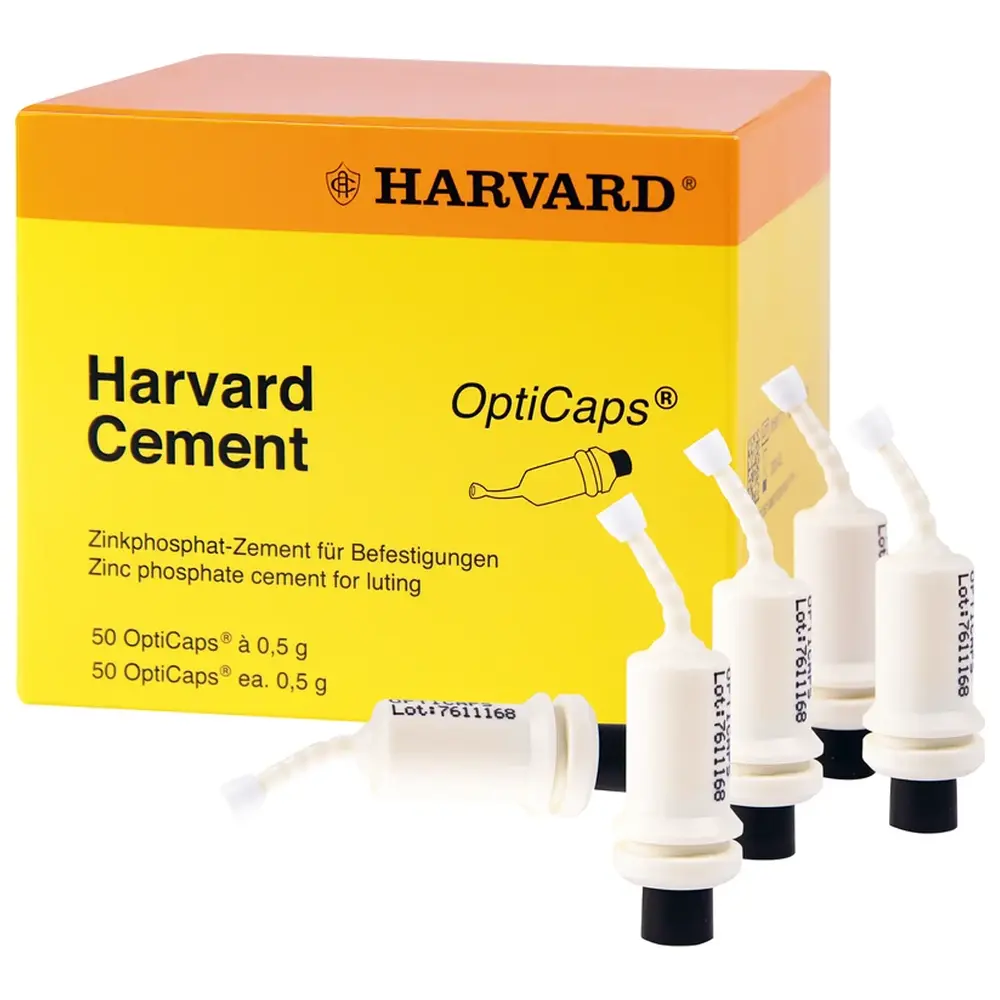 Harvard Dental International Harvard Cement OptiCaps® - Packung 50 Kapseln Zementfarbe weißlich gelb