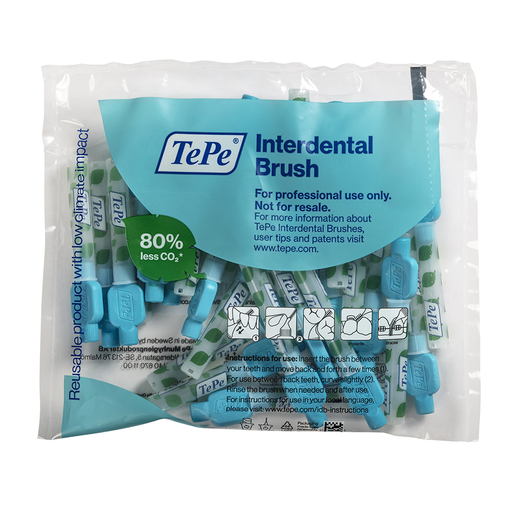 Interd.Bürsten 0,6 mm blau 25St