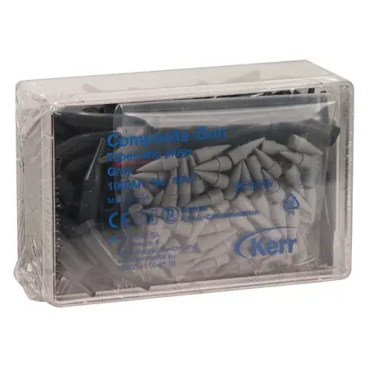 Kerr Hawe Composite-Gun Kapseln - Packung 100 Stück und Kolben grau