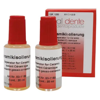 125001.0_Keramikisolierung_Flasche_2x20ml al dente Dentalprodukte GmbH Keramikisolierung Flasche 2x20ml