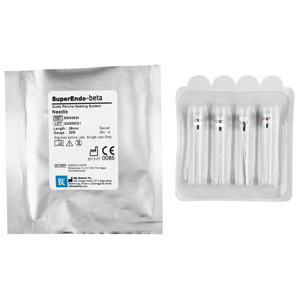 American Dental SuperEndo B&L Guttapercha-Nadeln - Packung 4 Stück 28 mm, 20 ga