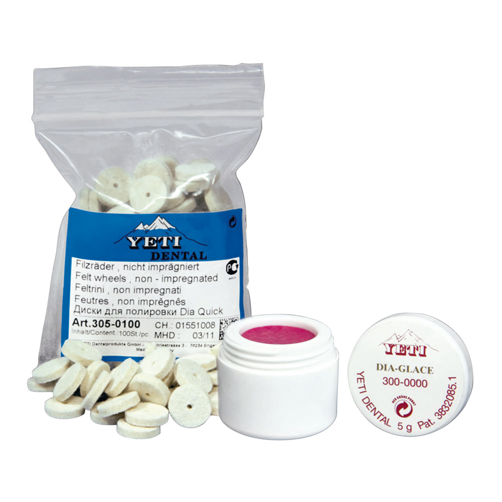 Dia-Glace+Filzräder Imprägniert Kit