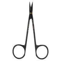 Hu-Friedy Black Line Scheren - Stück S14SCX nach LaGrange, zweifach gebogen, Schneide gezackt, 11,5 cm