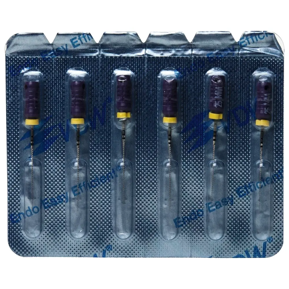 VDW STERILE K-Feilen - Blisterpackung 6 Stück 25 mm ISO 010
