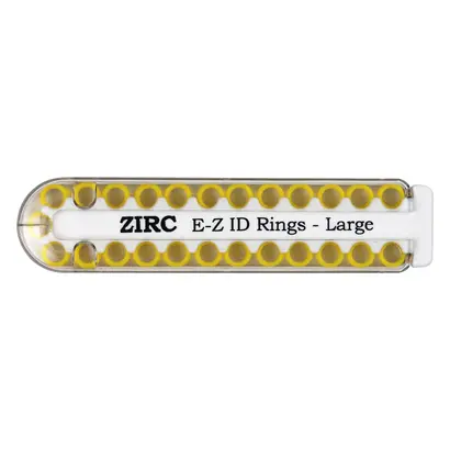 Zirc Company EZ-ID Markierungsring Zirc groß 6mm neongelb Pa 25