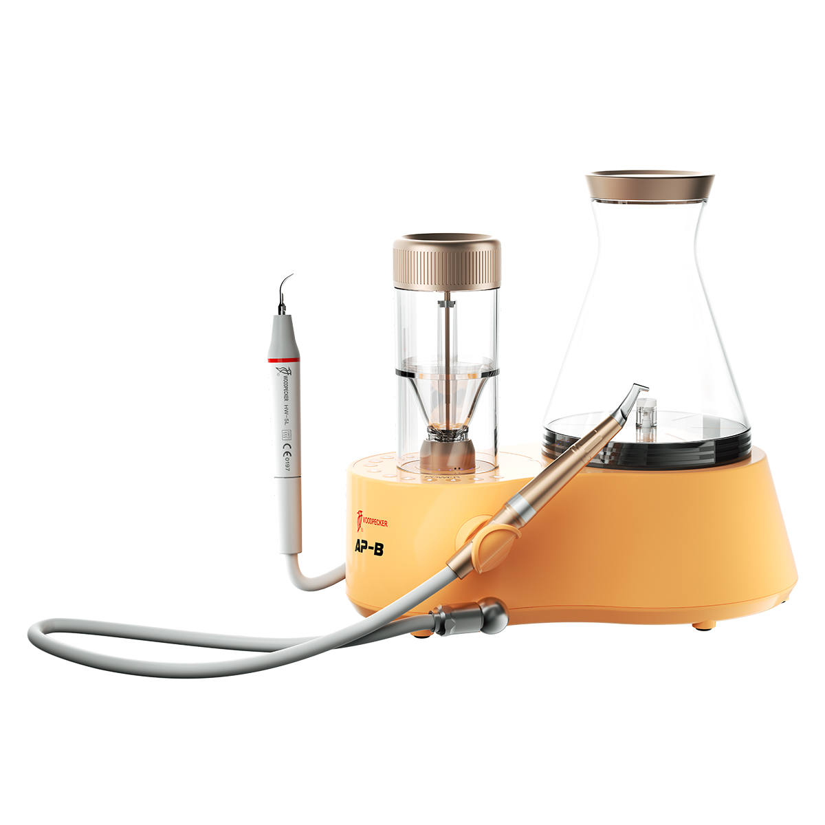 Pulverstrahlgerät / Prophylaxegerät Woodpecker AP-B Kombigerät – Ultraschall Scaler & Air Polisher Pulverstrahlgerät / Prophylaxegerät Woodpecker AP-B Kombigerät – Ultraschall Scaler & Air Polisher