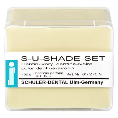 SCHULER-DENTAL S-U-Shade-Set - Packung 100 g Dose dentin-elfenbein