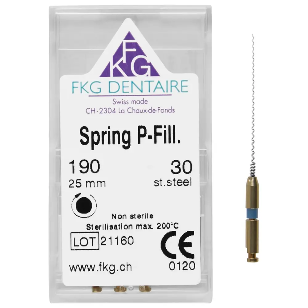 American Dental FKG Feder-Pastenstopfer - Packung 4 Stück 25 mm ISO 030