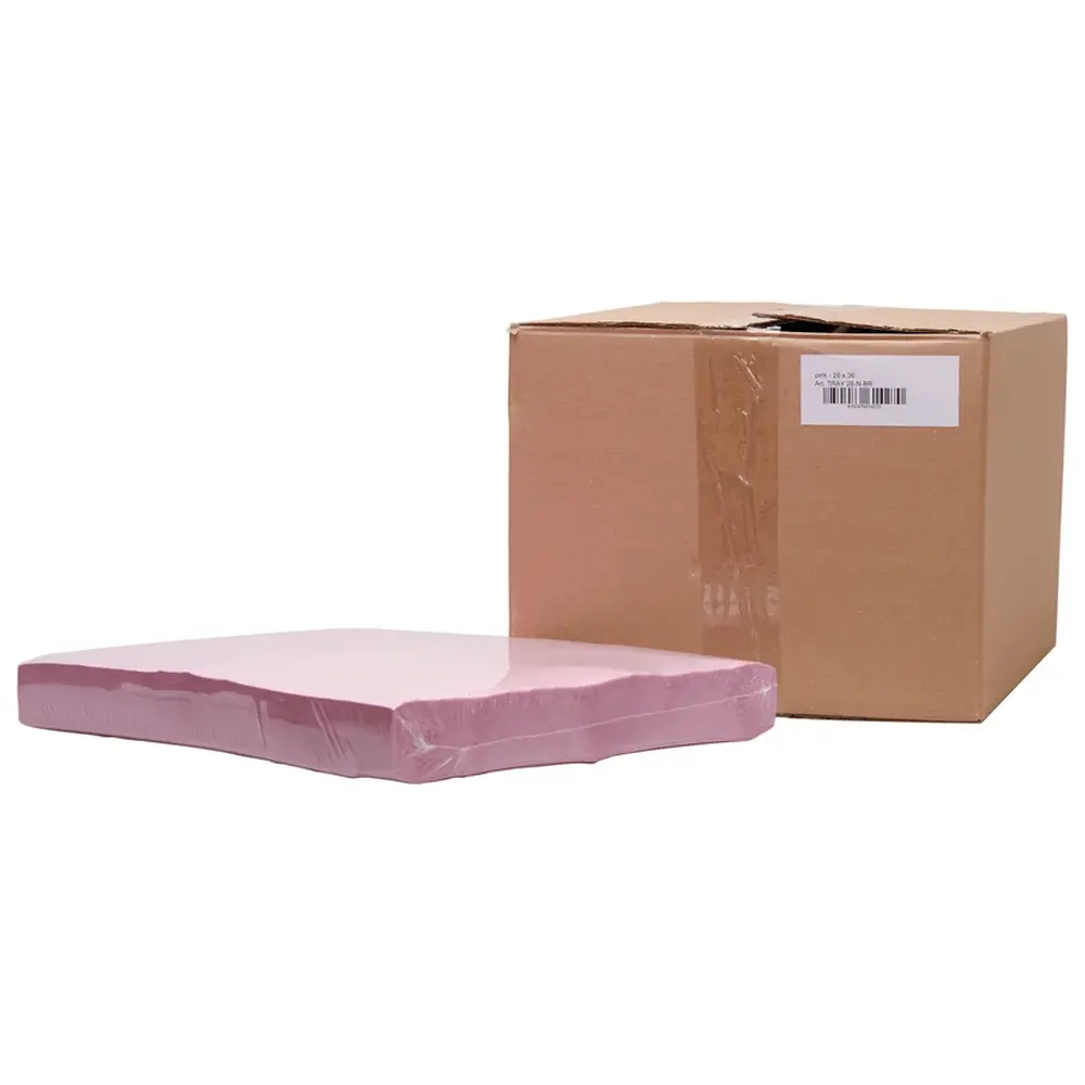 Akzenta Dental Tray-Einlagen - Karton 5 x 250 Stück 28 x 36 cm, rosa