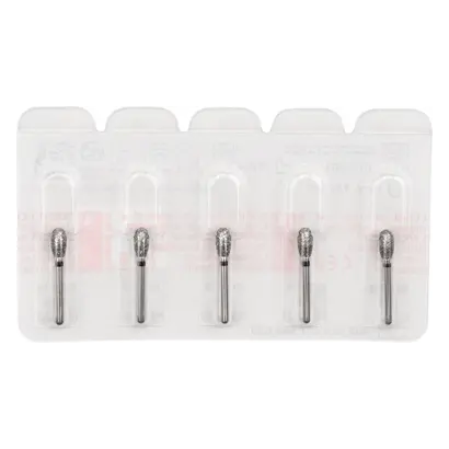 Edenta Diamanten 379 - Packung 5 Stück schwarz supergrob, FG, Figur 277 Eiform, 5,5 mm, ISO 029