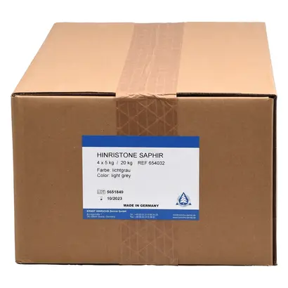 ERNST HINRICHS Hinristone® Saphir - Karton 4 x 5 kg Gips lichtgrau