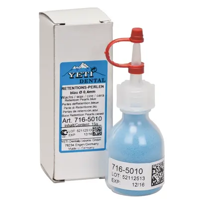 Yeti Dentalprodukte GmbH Retentionsperlen blau 0,4mm Pa 15g