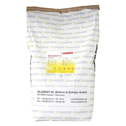 SILADENT Marmoplast® N - Sack 25 kg Superhartgips goldbraun