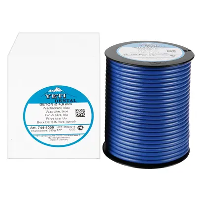 Yeti Dentalprodukte GmbH DETON Wachsdraht blau 4mm Ro 250g