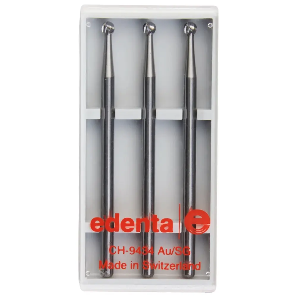Edenta Chirurgie Fräser HM C141 - Packung 3 Stück HP, Figur 001, ISO 023