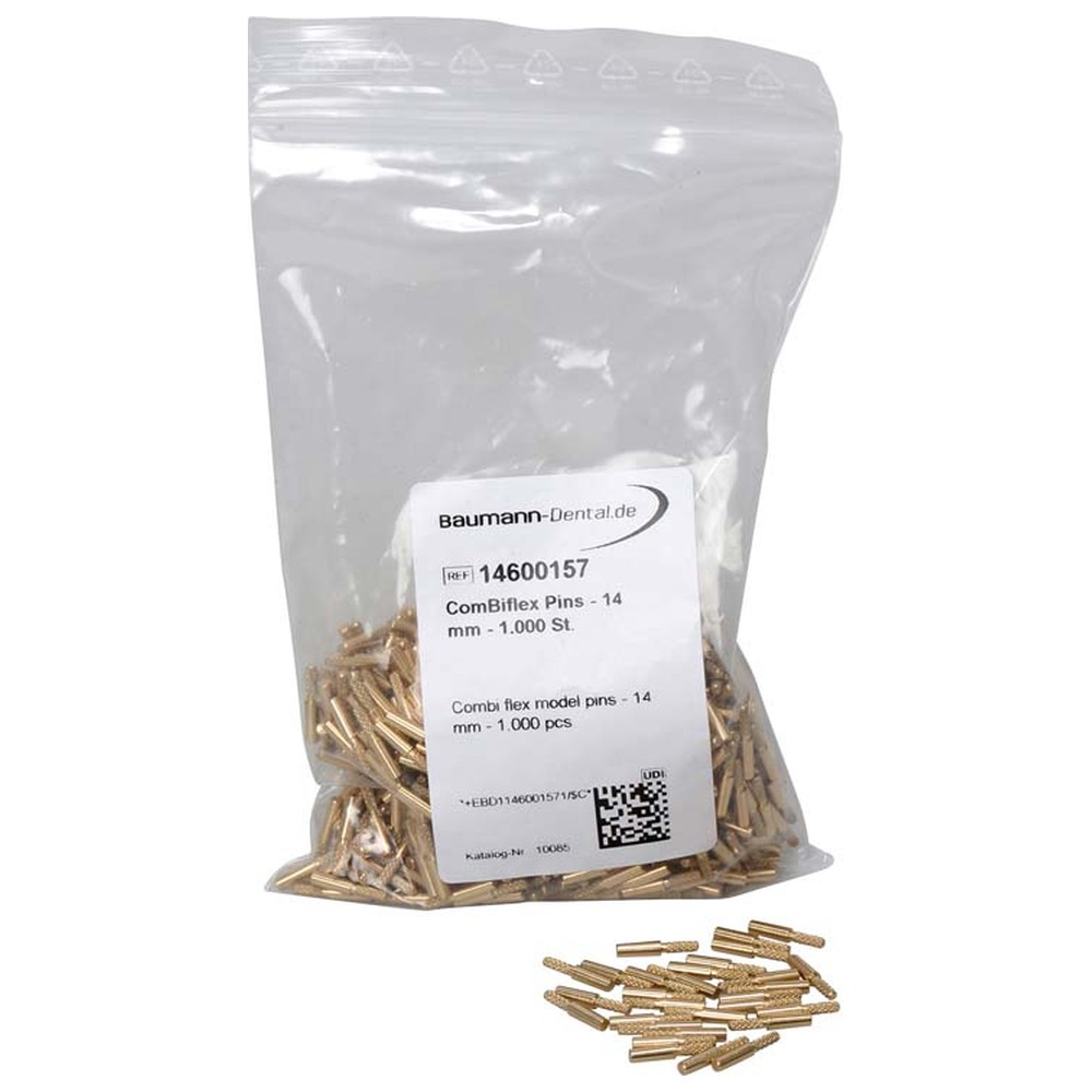 Baumann Dental Combiflex® Pins - Packung 1.000 Stück 14 mm für Combiflex, Zeiser 4, Giroform 1