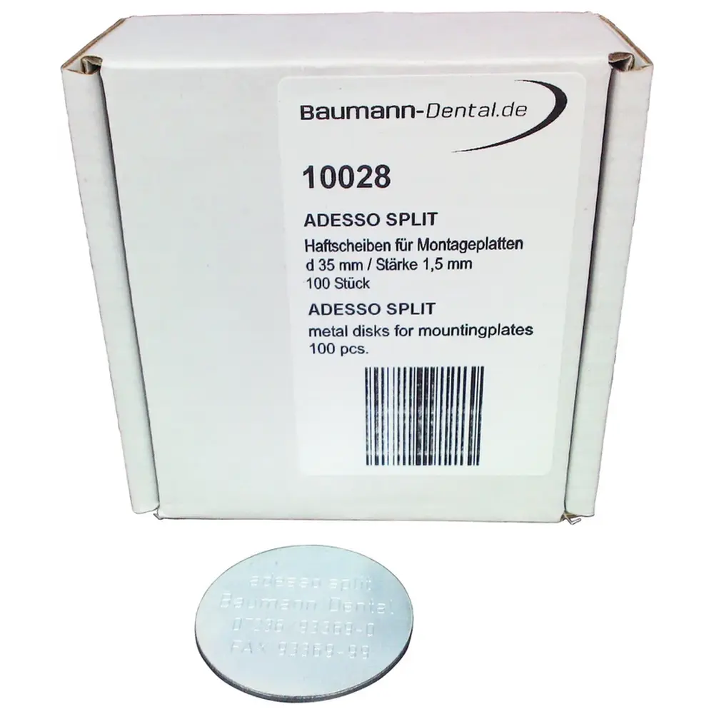 Baumann Dental Haftscheiben - Packung 100 Stück galvanisch veredelt