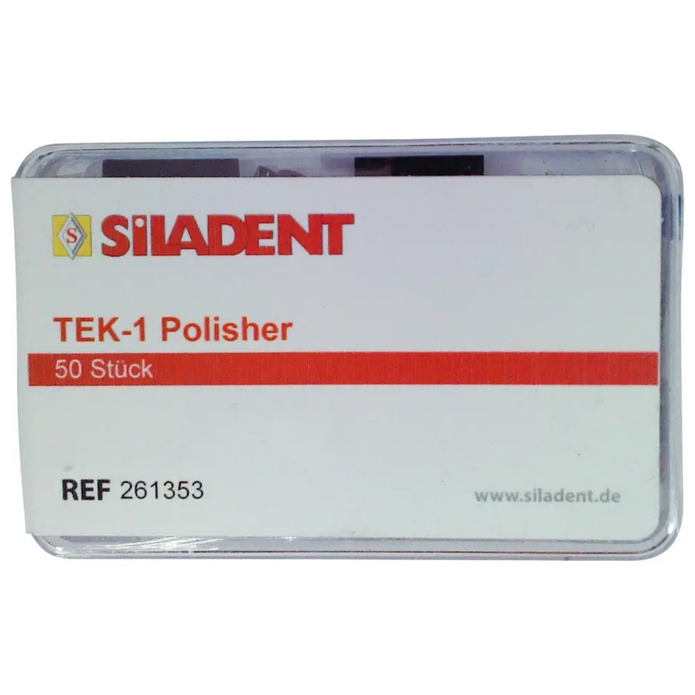 SILADENT TEK-1 Polisher - Packung 50 Stück braun