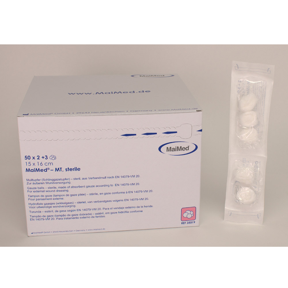 GX209714_Mulltupfer_ster_15x16cm_Walnuss_50St Mulltupfer ster. 15x16cm Walnuß 50St