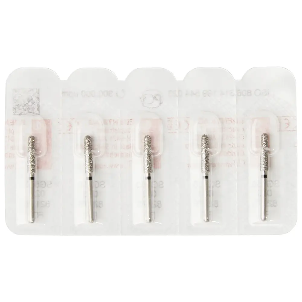 Edenta Diamanten 850 - Packung 5 Stück schwarz supergrob, FG, Figur 199 Konus rund, 10 mm, ISO 023