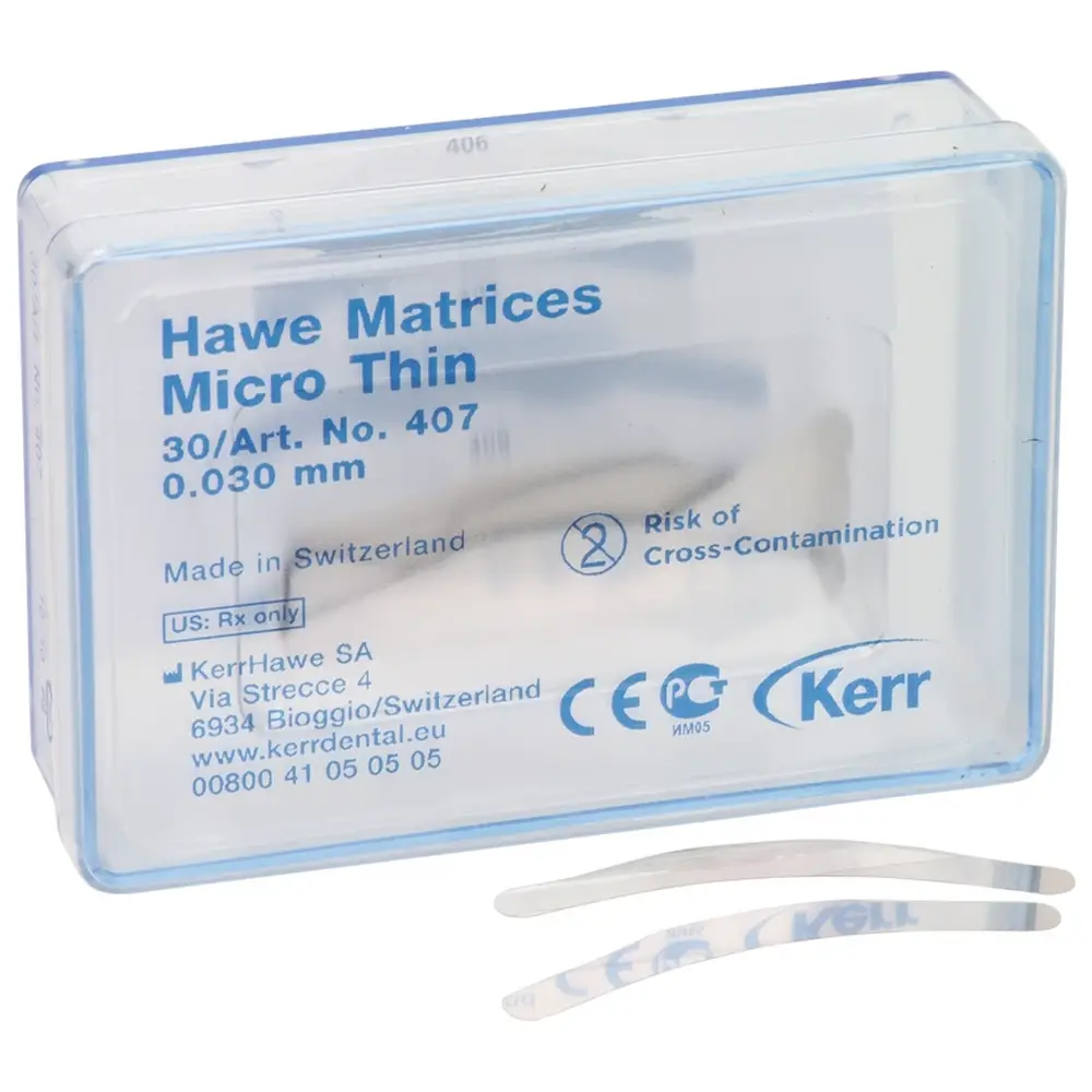 Kerr Matrizen Mikro-Dünn - Packung 30 Stück Stärke 0,03 mm, Nr. 407