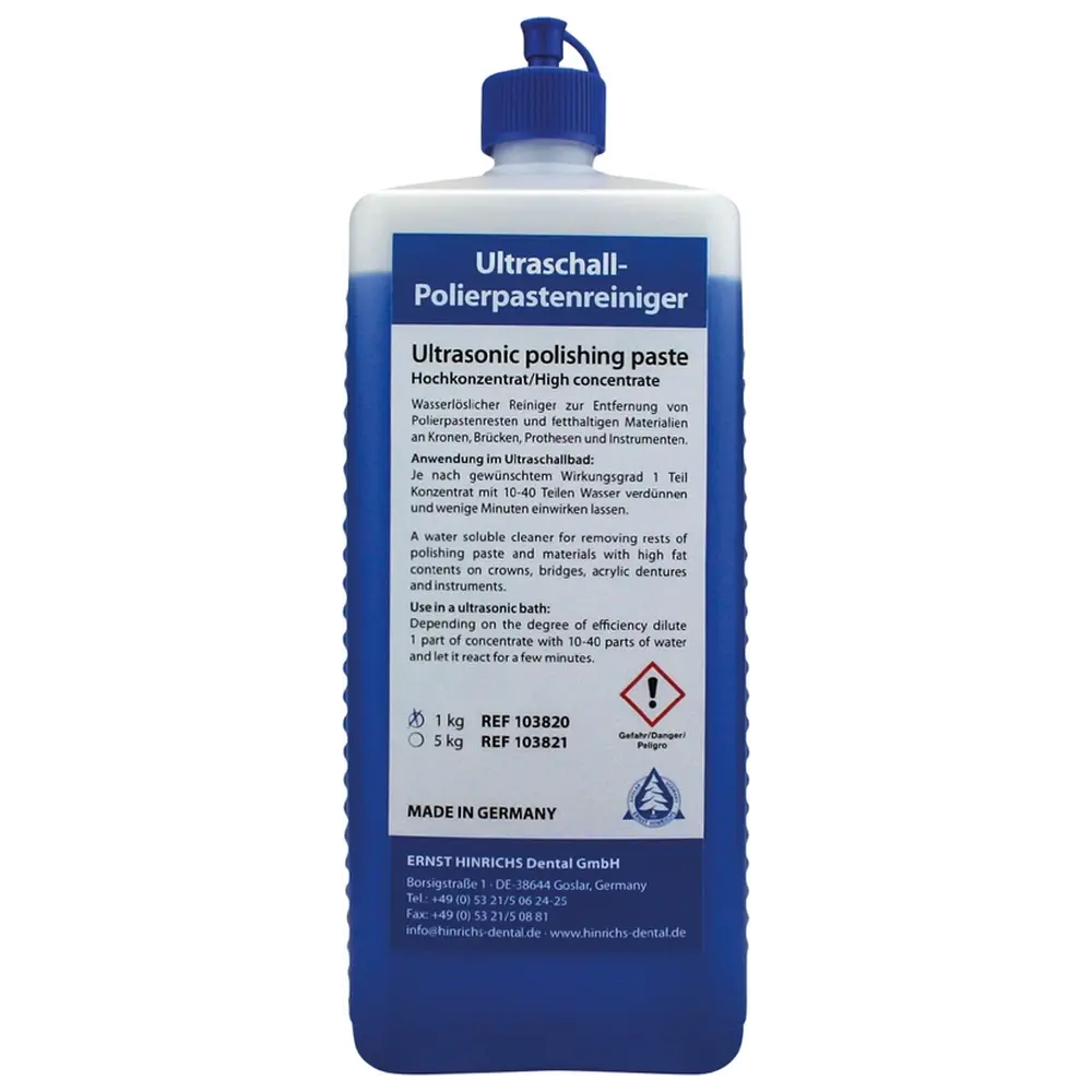 ERNST HINRICHS Ultraschall-Polierpastenreiniger - Flasche 1 kg