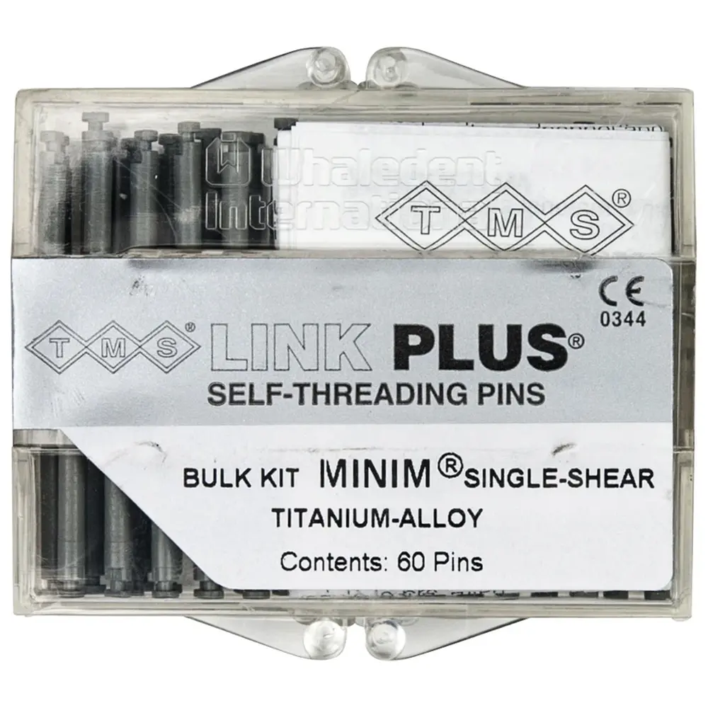 COLTENE TMS® LINK - Bulkpackung 60 Titan-Einzelstifte, Minim silber EL822-60