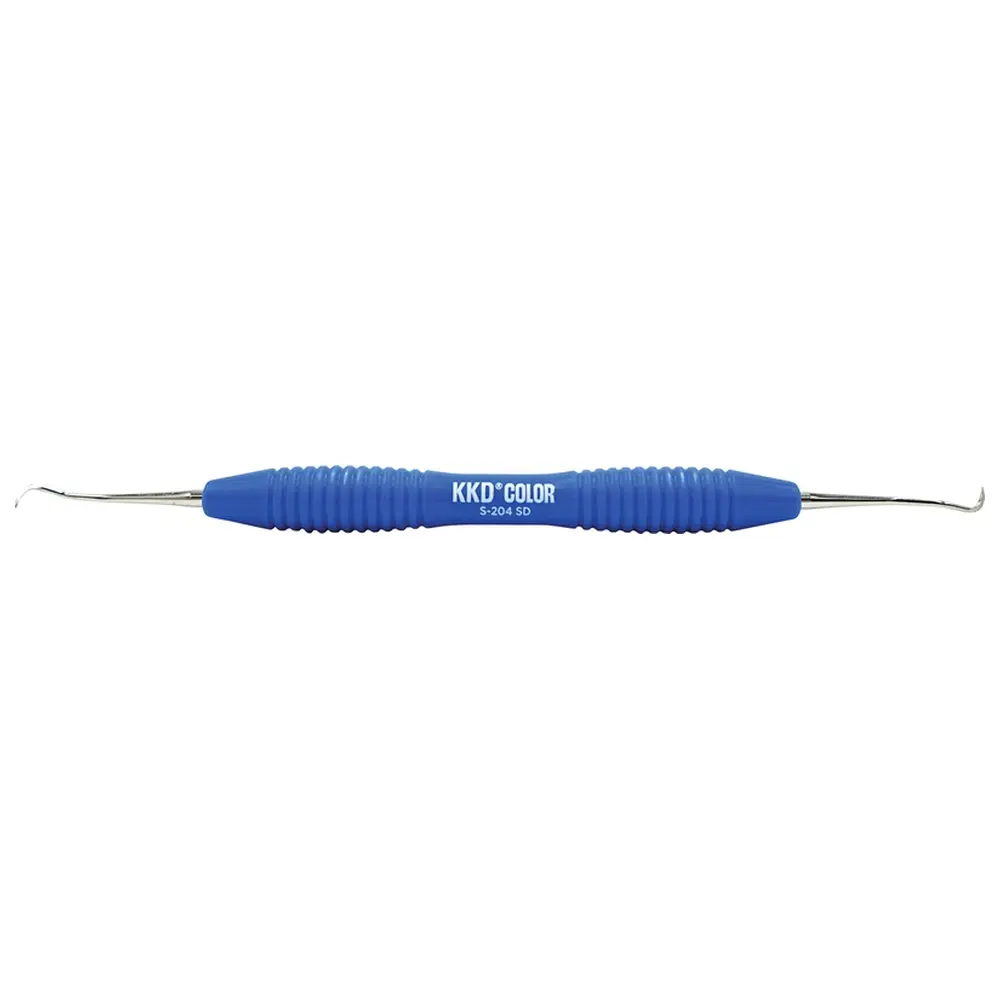 Kentzler-Kaschner KKD® COLOR Scaler - Stück blau, für Front- und Seitenzähne, mit ergonomischem Silicongriff