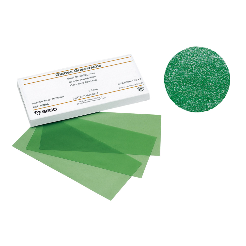 Gusswachs genarbt fein 0,50mm 15St