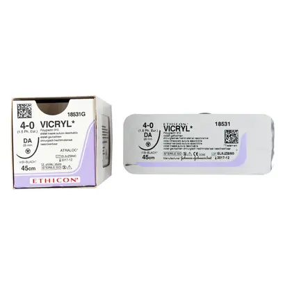 Johnson & Johnson International VICRYL viol.45cm 4-0 DA VB gefl.Stärke 1,5 Pa 12 Johnson & Johnson International VICRYL viol.45cm 4-0 DA VB gefl.Stärke 1,5 Pa 12