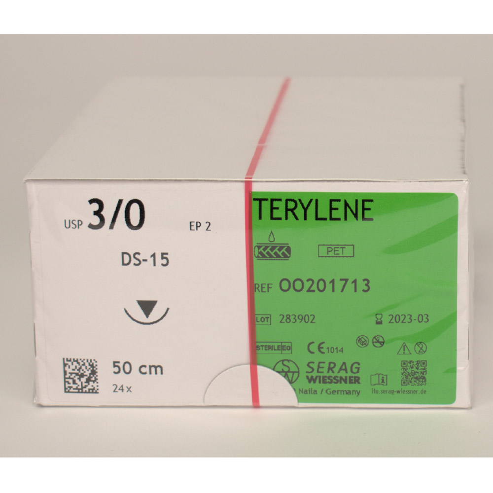 Terylene grün 3/0 DS15 0,5 2Dtz