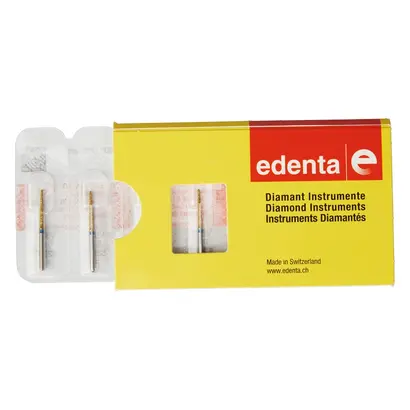 Edenta DIACUT V850 - Packung 5 Stück blau Standard, FG, Figur 199 Konus rund, 10 mm, ISO 014