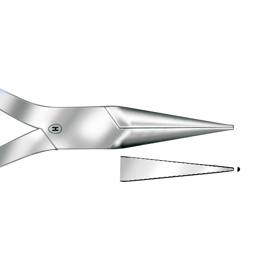 Flachspitzzange ger. HSL 478-13 St