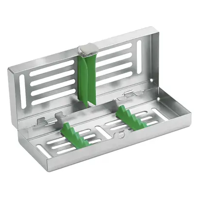 ASA Dental Instrumenten Kassette MINI - Stück grün, 182 x 72 x 34 mm