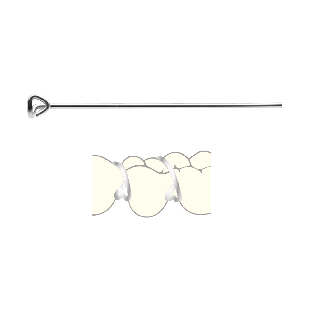 Dreiecksklammern 0,8mm 1000St