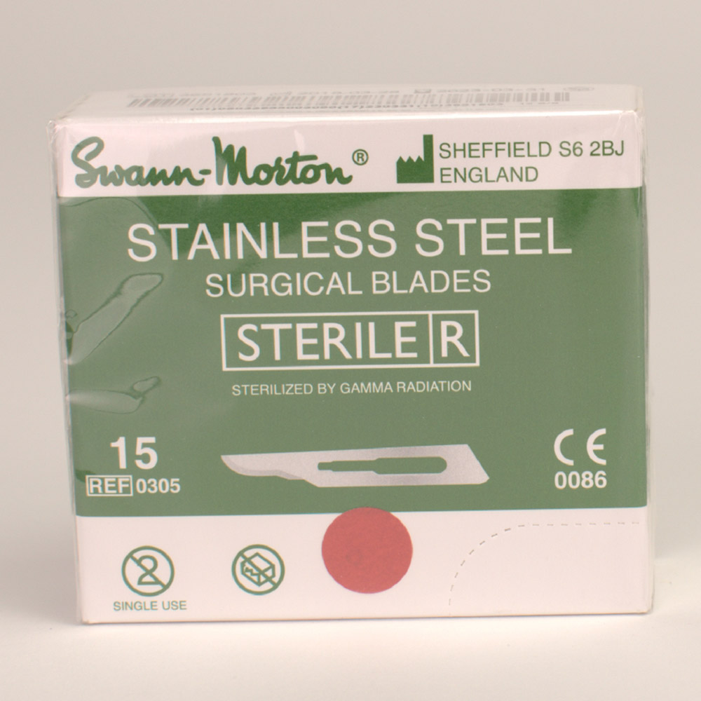 Skalpellklingen Swann Morton 15 steril
