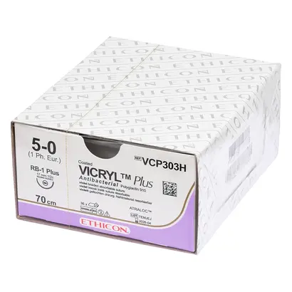 Ethicon Inc. VICRYL plus viol.70cm 5-0 RB1 PLUS gefl.Stärke 1 Pa 36