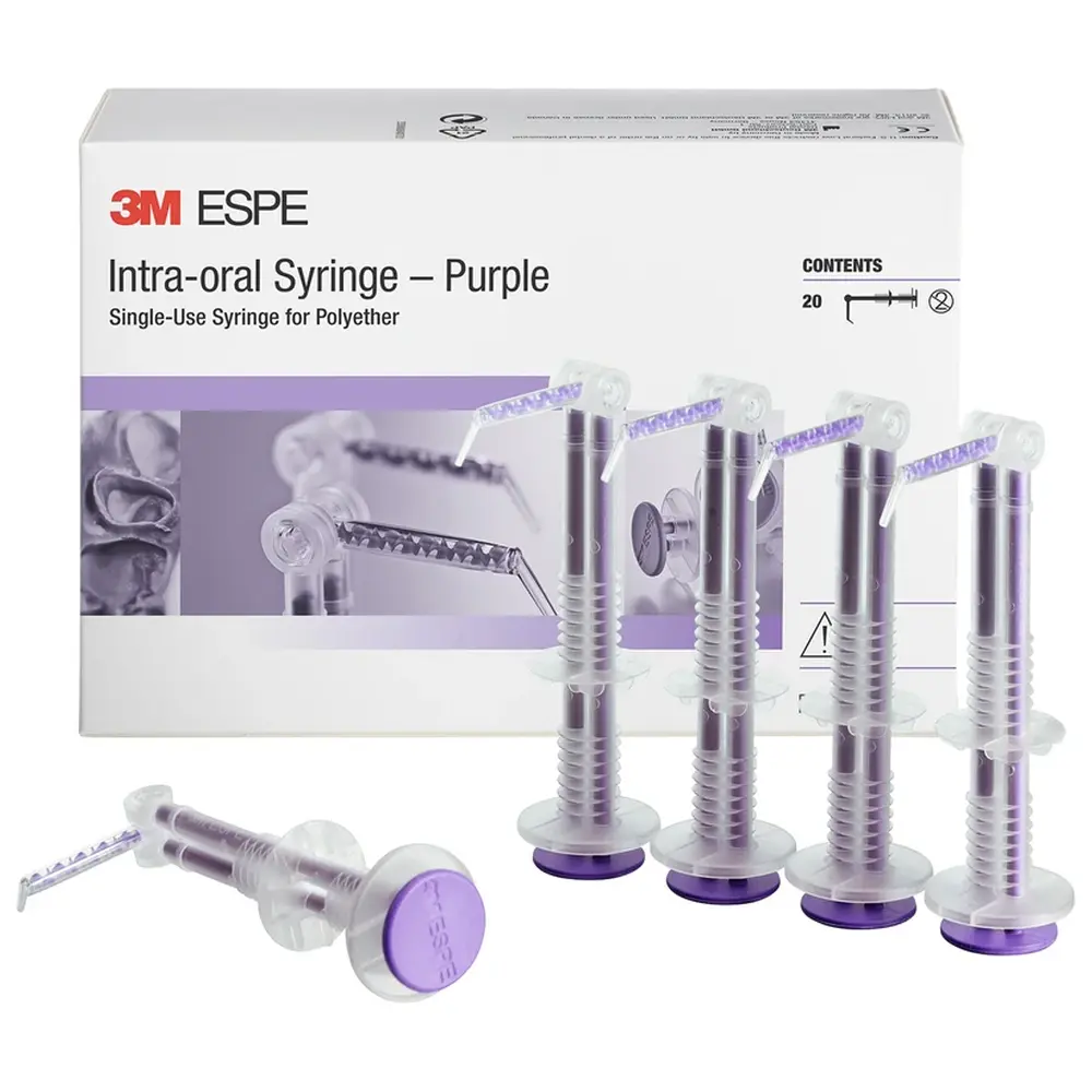 Solventum Dental Solutions Intra-oral Syringe - Packung 20 Stück lila