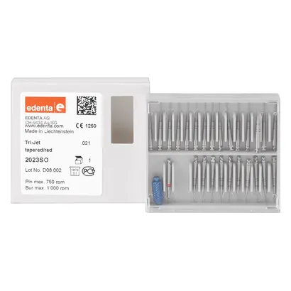 Edenta TRI-JET - Sortiment 25 montierte Stifte