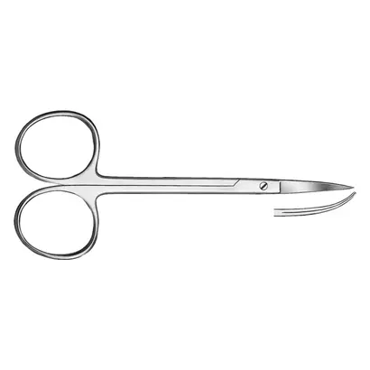 Carl Martin GmbH Zahnfleischschere 12cm gebogen,große Ringe St