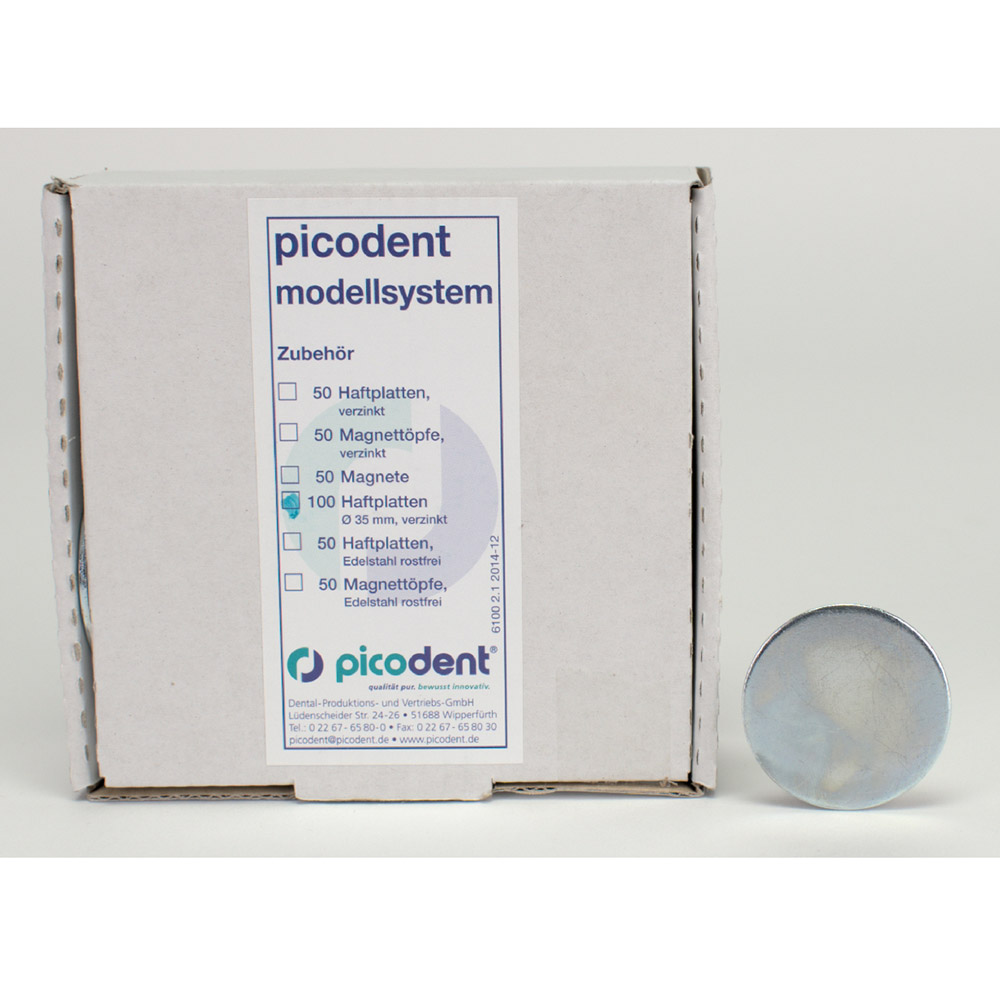 Haftplatten Picodent 3,5cm 100St