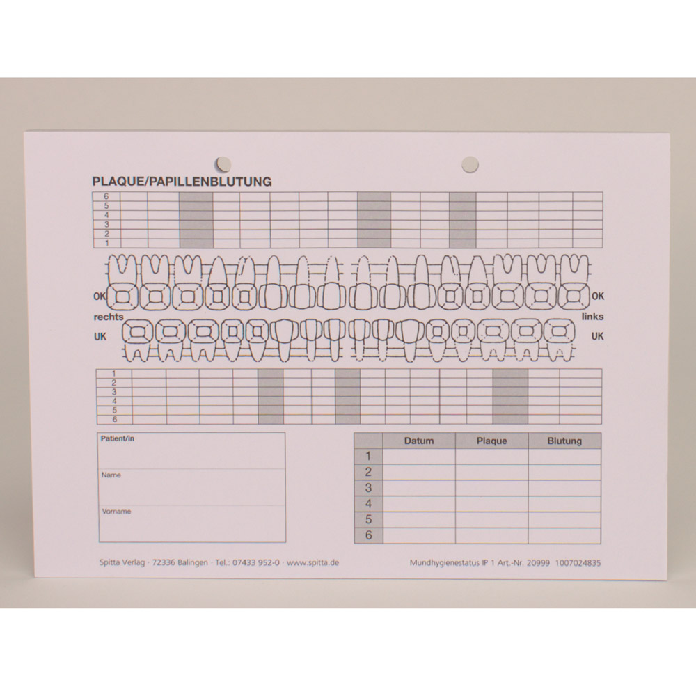Mundhygienestatus IP1 A5 quer 100St