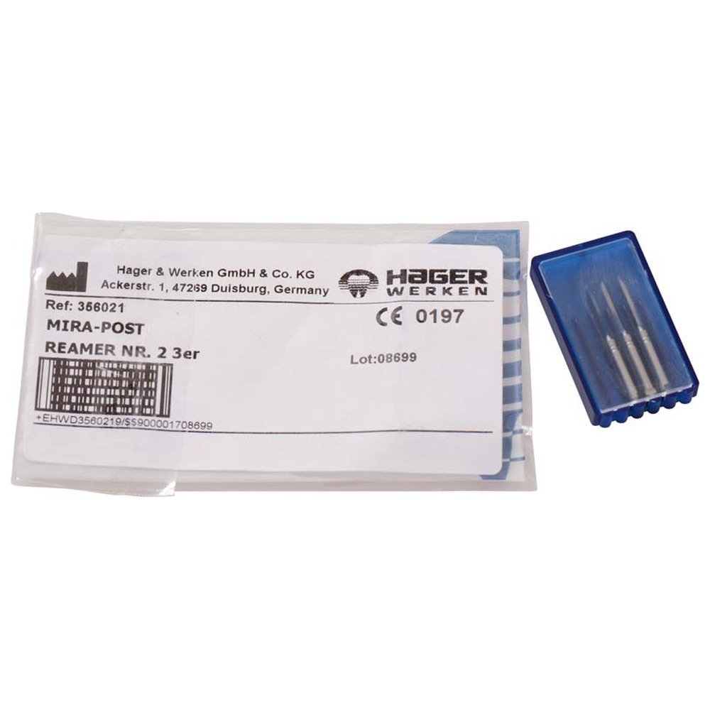 Hager & Werken Mira-Post - Packung 3 Reamer Nr. 2
