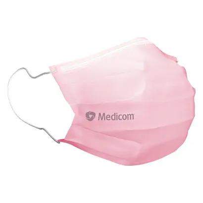 Medicom Healthcare B.V. Mundschutz Premier Standard Typ 2R Gummiband pink Pa 50
