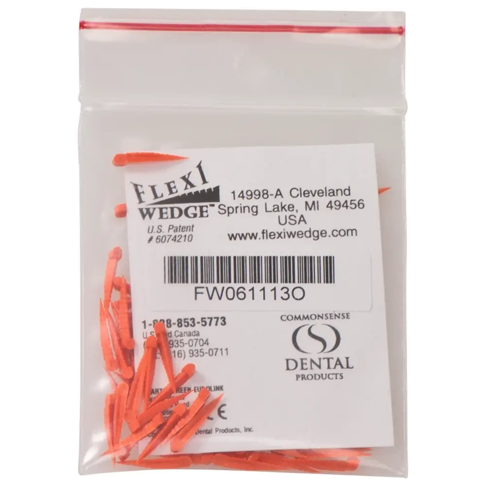American Dental FLEXI WEDGES™ - Packung 100 Stück orange, klein