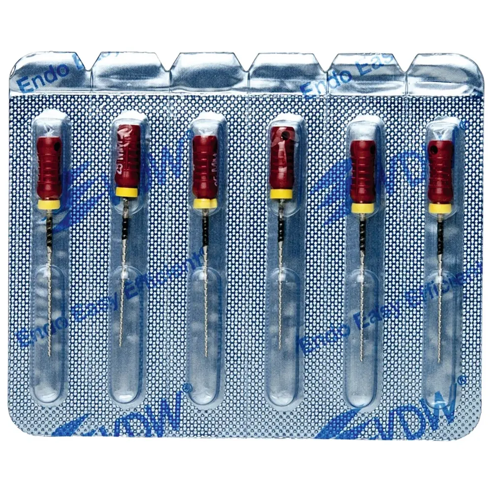 VDW STERILE Hedstroem Feilen - Blisterpackung 6 Stück 25 mm ISO 055