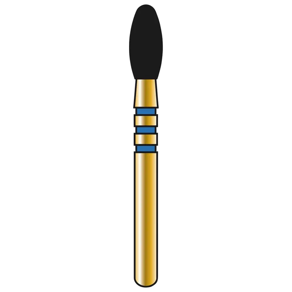COLTENE DIATECH Diamanten G379Z - Packung 5 Stück blau mittel (M), FG, Figur 277 Ei, 5 mm, ISO 023