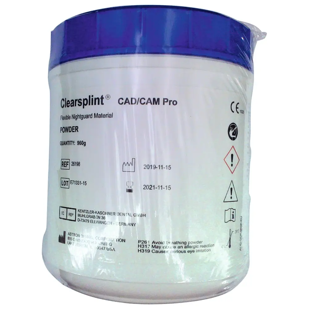 Astron Dental astron® Clearsplint® CAD/CAM Pro - Packung 960 g Pulver